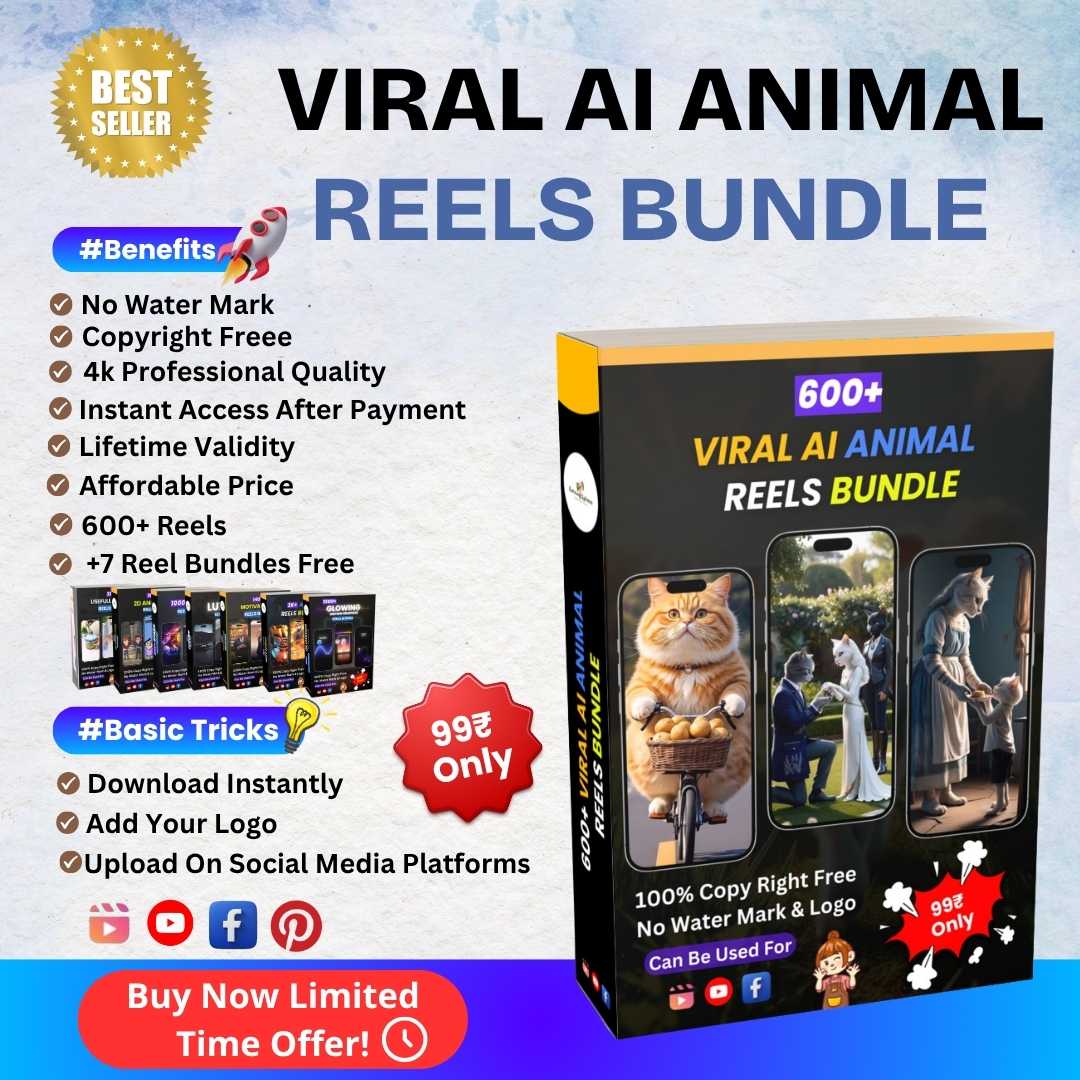 600+ Viral Animal Reel Bundle